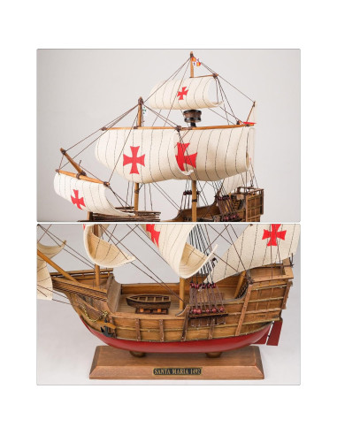 Barco de Madera Santa Maria 1:50 SAILINGSTORY Decoración