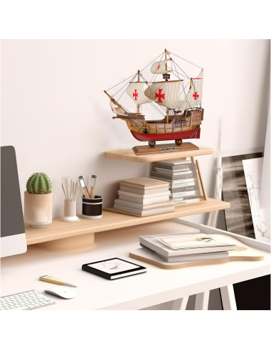 Barco de Madera Santa Maria 1:50 SAILINGSTORY Decoración