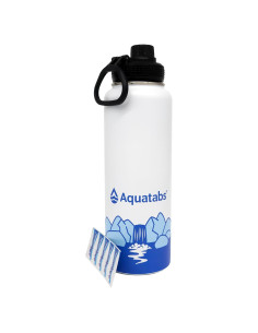 Botella Purificadora de Agua Aquatabs 1.2L con 30 Tabletas