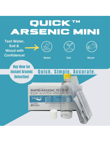 Kit de Prueba de Arsénico Quick 481396-5 - 5 Pruebas, 12 Minutos