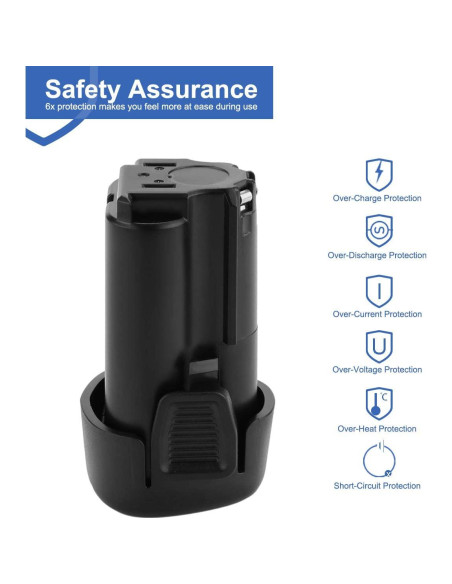 Batería de Reemplazo Li-ion Exmate 10.8V 2500mAh para Makita