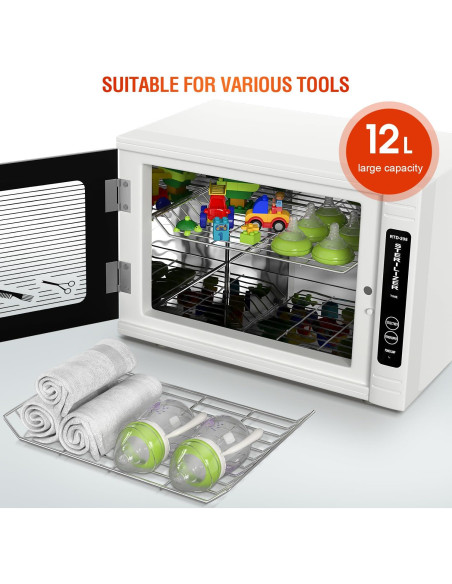 Gabinete Desinfectante UV 39.37x30.48x26.67cm con Temporizador