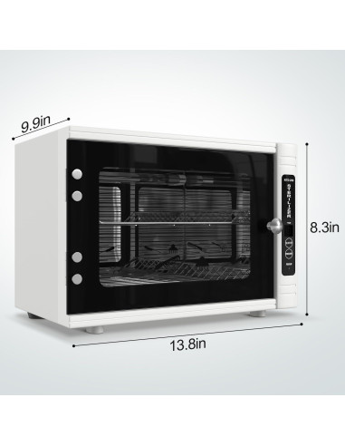 Gabinete Desinfectante UV 39.37x30.48x26.67cm con Temporizador