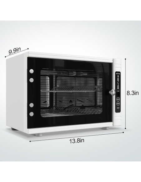 Gabinete Desinfectante UV 39.37x30.48x26.67cm con Temporizador