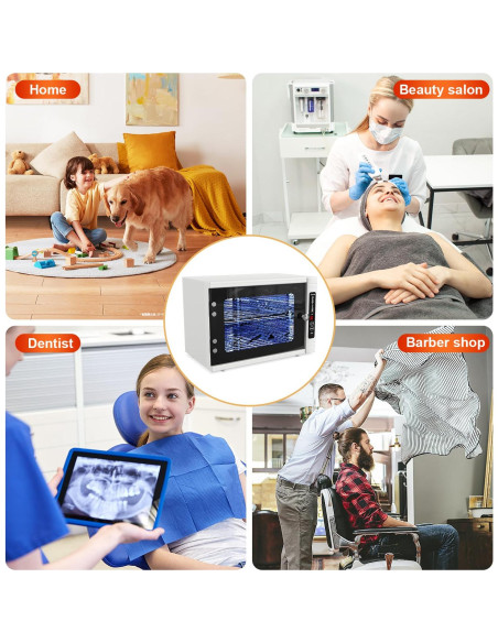 Gabinete Desinfectante UV 39.37x30.48x26.67cm con Temporizador