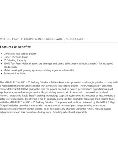 Amoladora Angular 2980-20 M18 FUEL 15.24 cm 8500 RPM - Certyhn 2