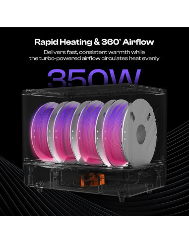 Cajón Secador de Filamento Caydo CR-038ST 350W 4 Carretes