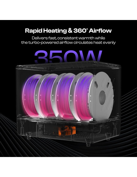 Cajón Secador de Filamento Caydo CR-038ST 350W 4 Carretes