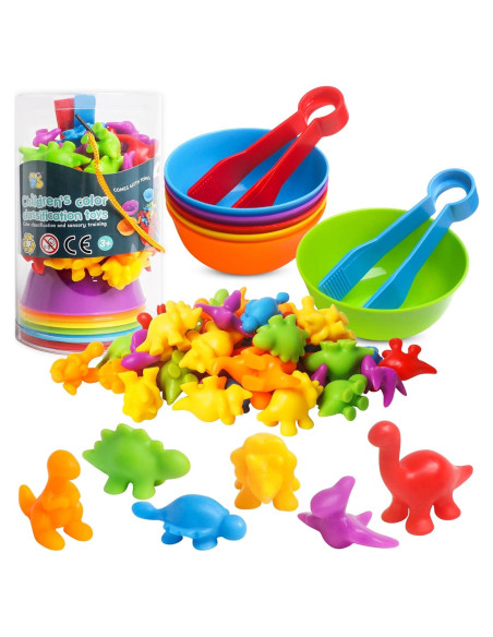 Juegos de emparejamiento Dinosaurios Kizh - Montessori 48 piezas