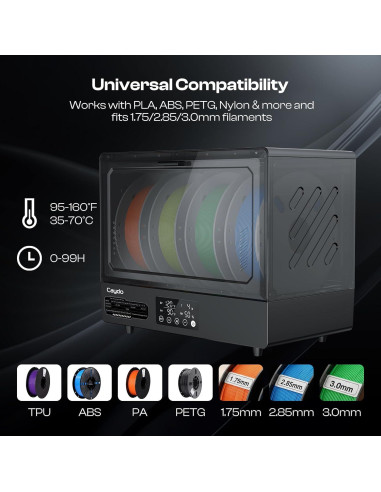 Cajón Secador de Filamento Caydo CR-038ST 350W 4 Carretes