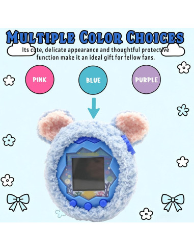 Funda Protectora para Tamagotchi Paradise - Tejido Suave Azul