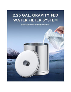 Filtro de Agua por Gravedad CO-Z 8.5L Acero Inoxidable 304 2