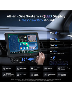 Estéreo de Coche Android 10.1" QLED X10G110E 8GB+128GB 4G LTE 2