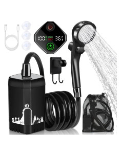 Ducha de Camping Portátil MIAOKE T300 7800mAh con Pantalla Digital