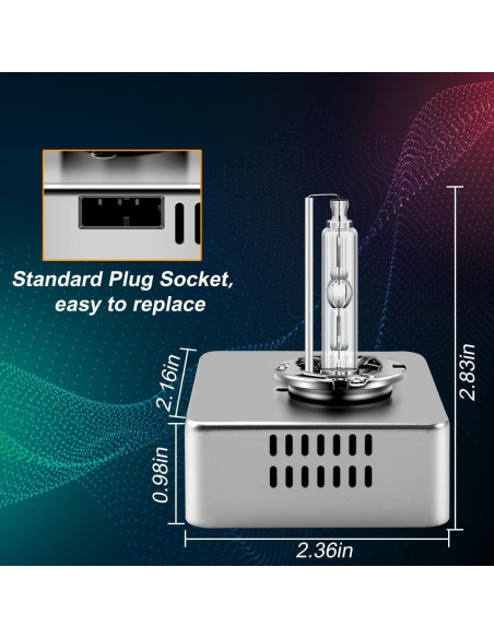 Bombilla Xenón D5S Asasytal 6000K 35W 3500 Lúmenes