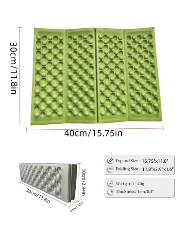 Alfombrilla Plegable MIRouer Nemo Espuma Ligera Impermeable 40x30cm