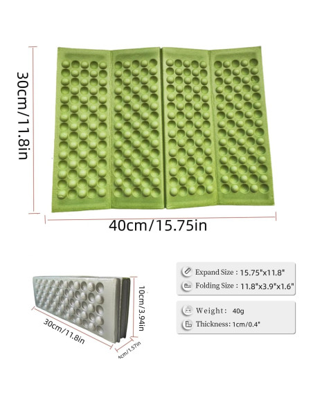 Alfombrilla Plegable MIRouer Nemo Espuma Ligera Impermeable 40x30cm