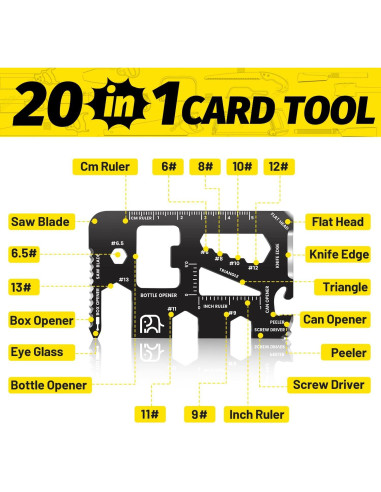 Multiherramienta de tarjeta 20 en 1 NDakter - Regalo Navidad