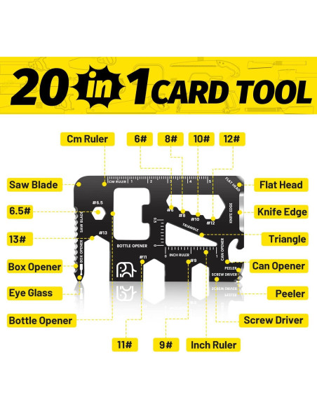 Multiherramienta de tarjeta 20 en 1 NDakter - Regalo Navidad