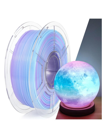 Filamento PETG IEMAI 1.75mm Gradiente Azul a Púrpura 1kg