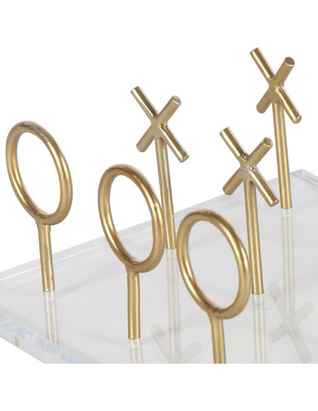 Juego de Tic Tac Toe Dorado CosmoLiving 20 cm x 20 cm