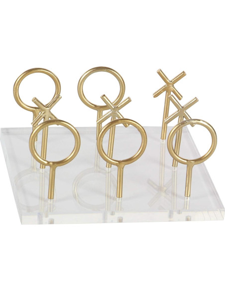 Juego de Tic Tac Toe Dorado CosmoLiving 20 cm x 20 cm
