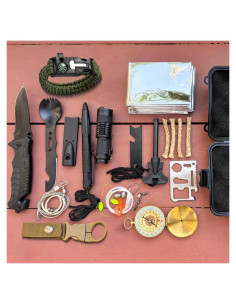Kit de Supervivencia 37 en 1 LAFENLIN Herramientas Camping