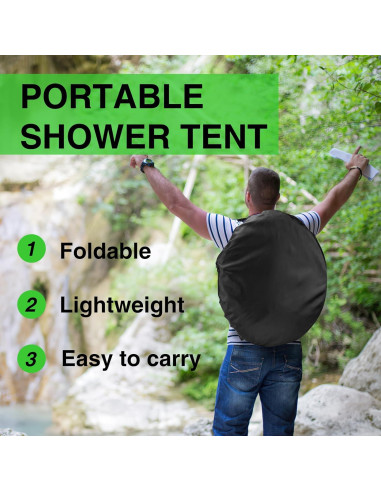 Tienda de Ducha Portátil JEAWIWI 188 cm Camping Playa