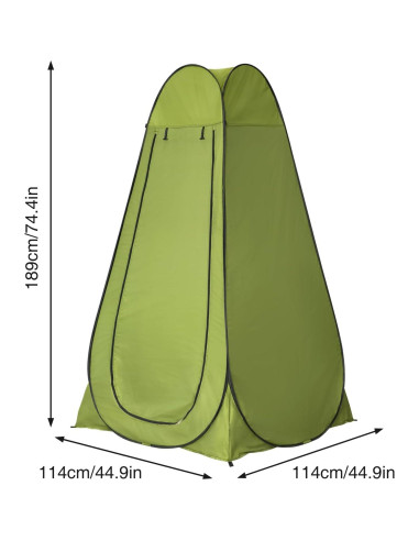 Tienda de Ducha Portátil JEAWIWI 188 cm Camping Playa