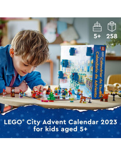 Calendario de Adviento LEGO City 2023 60381 Juguete Navideño 2