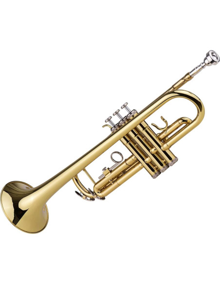 Trompeta Bb Latón NJE1593589103207TI con Boquilla y Guantes