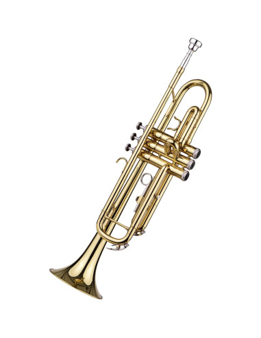 Trompeta Bb Latón NJE1593589103207TI con Boquilla y Guantes
