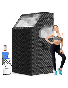 Sauna Portátil Bsdonte SN-A con Vaporizador 1000W y Silla