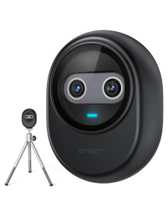 Webcam EMEET Piko 4K AI con Trípode y 3 Micrófonos