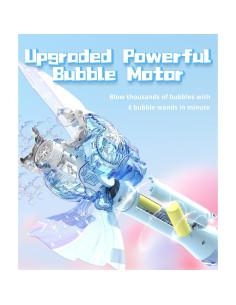 Varita de Burbujas Automática Shantou - Juguete LED para Niñas 2