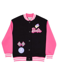 Chaqueta Bomber Barbie Niñas 10-12 Años Forro Polar