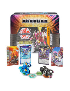 BAKUGAN Baku-Tin Metal con Darkus Sectanoid y Sorpresa