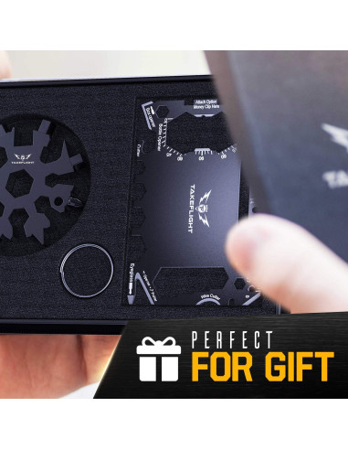 Kit Multitool EDC TF TakeFlight, Tarjeta de Supervivencia