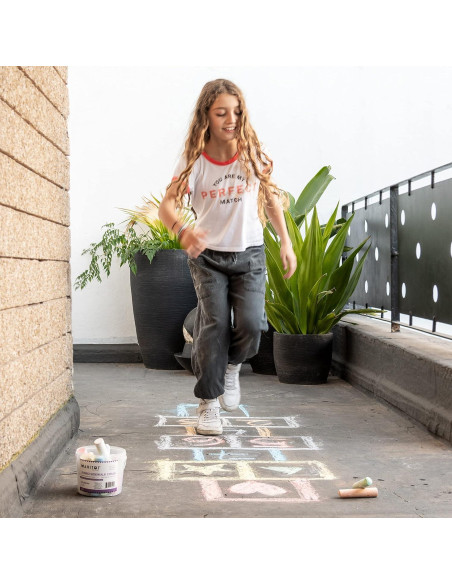 Tiza de Acera Jumbo MAHITOI Multicolor Lavable 20 Piezas