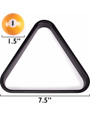 Mini Triángulo de Billar Felson | Para bolas de 3.81 cm