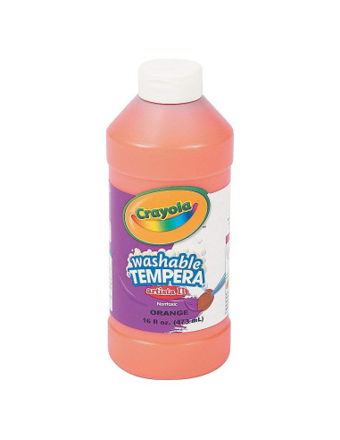 Pintura Tempera Naranja Crayola Artista II 473 ml Lavable