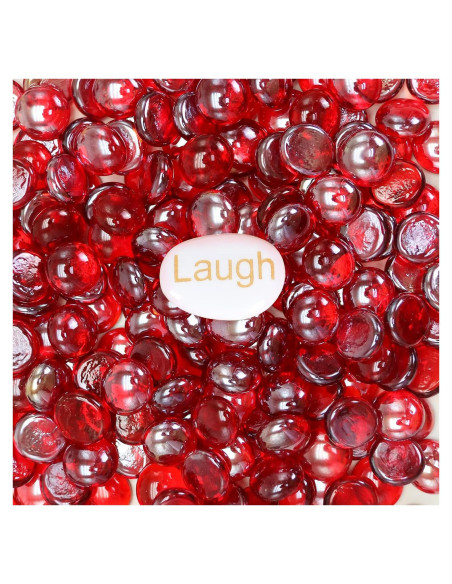 Perlas de Vidrio Rojo Ausluru 2,27 kg para Decoración