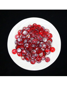 Perlas de Vidrio Rojo Ausluru 2,27 kg para Decoración 2