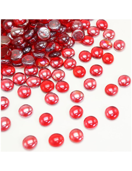 Perlas de Vidrio Rojo Ausluru 2,27 kg para Decoración