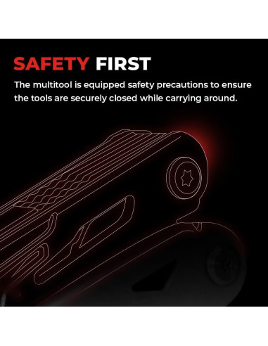 Multiherramienta Magpie 24 en 1, Alicates de Acero Inoxidable