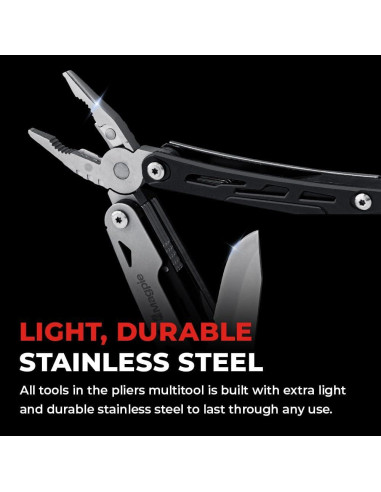 Multiherramienta Magpie 24 en 1, Alicates de Acero Inoxidable