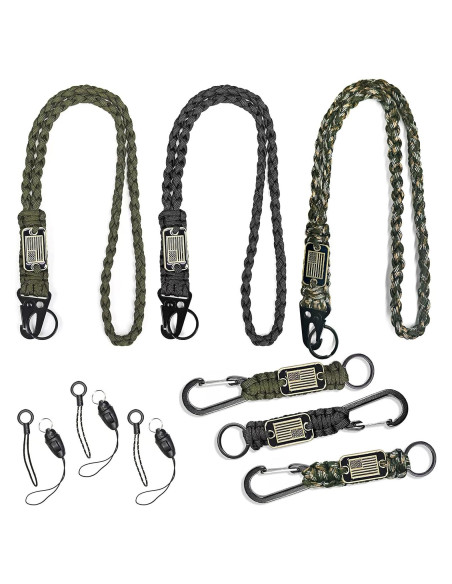 6 Cuerdas de Paracord SVICCOOKQ con Bandera Americana 230g