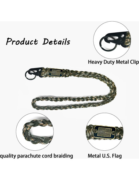 6 Cuerdas de Paracord SVICCOOKQ con Bandera Americana 230g