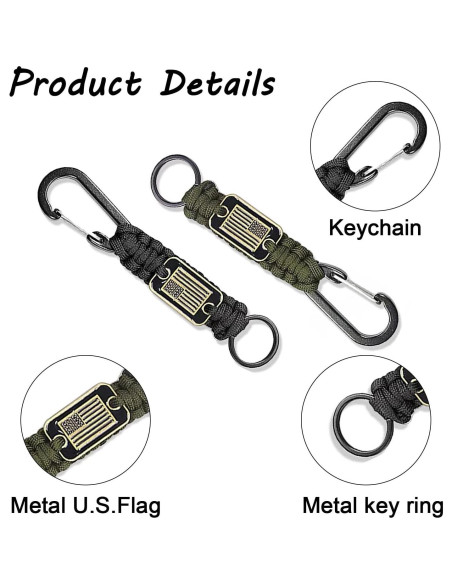 6 Cuerdas de Paracord SVICCOOKQ con Bandera Americana 230g