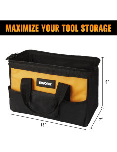 Bolsa de herramientas EWORK EK-12BAG 33x17x22cm 3 bolsillos 2